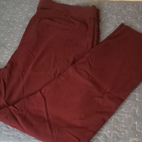 Kim Rogers Women's Burgundy Pants size 18W - Picture 1 of 6